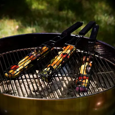 Uncommon Goods kabob grilling baskets father