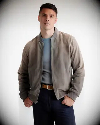 Suede bomber jacket Valentine