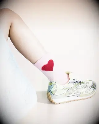 Heart-shaped socks Valentine