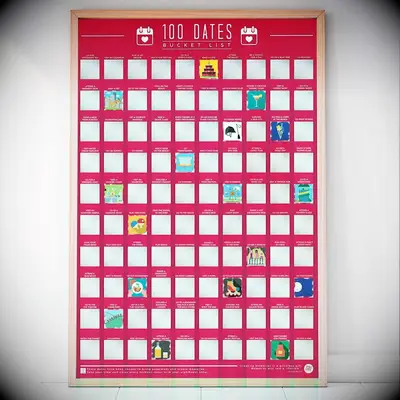 Scratch-off date poster Valentine