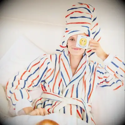 Plush bath robe Valentine