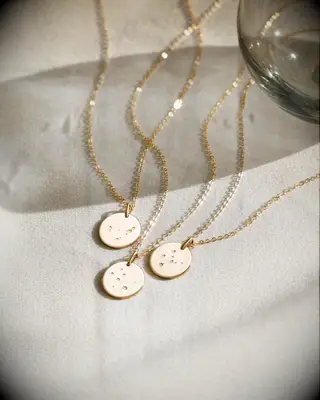 Zodiac constellation necklace Valentine