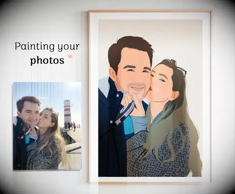 Custom digital illustration Valentine