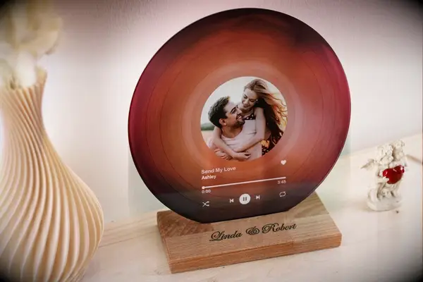 Personalized vinyl record Valentine
