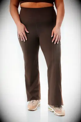 Girlfriend brown flare leggings daughter-in-law gift