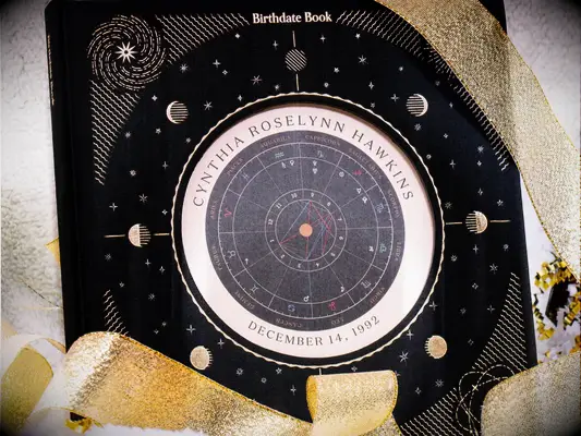 Astrology birth chart book personalized daughter-in-law gift