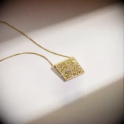 Talia Sari custom map necklace 11th anniversary gift