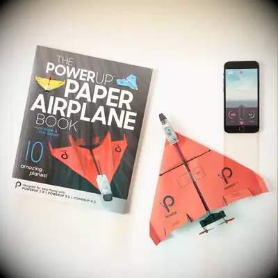 Smartphone-controlled paper airplane anniversary gift for him