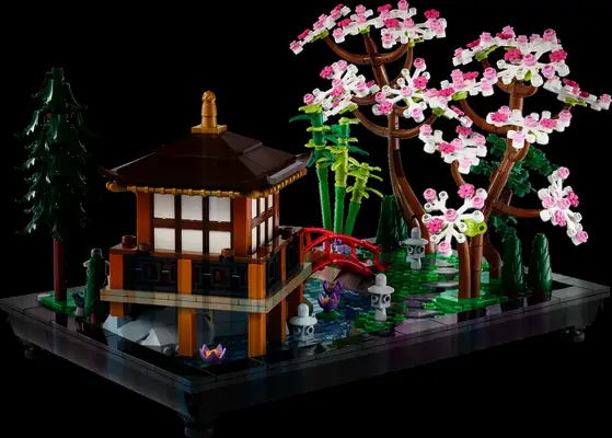 Tranquil garden LEGO set anniversary gift for him