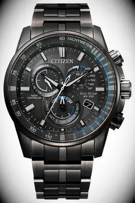 Sleek solar powered watch. 