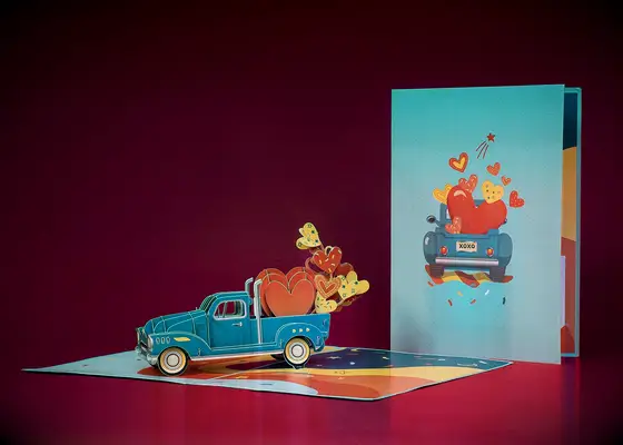 Amazon pop-up anniversary card for him