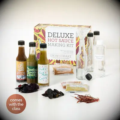 Uncommon Goods hot sauce making class anniversary gift for boyfriend