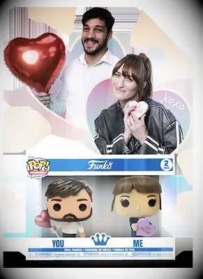Custom Funko pop couple anniversary gift for boyfriend