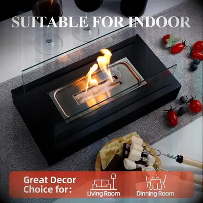 Indoor fire pit anniversary gift for boyfriend