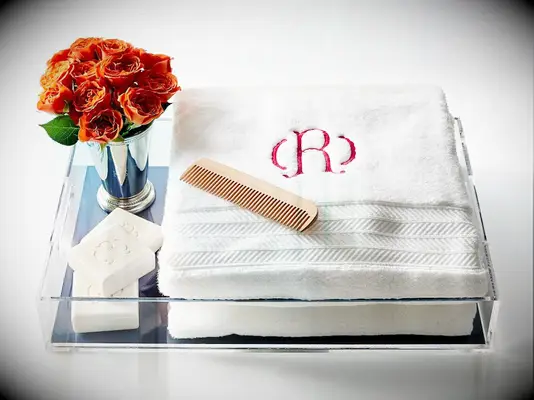 Mark & Graham monogrammed bath towels housewarming gift for couples