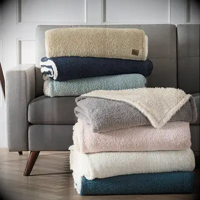 Sherpa throw blanket housewarming gift for couples