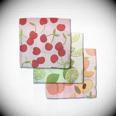 Fruit patterned dishcloths housewarming gift for couple