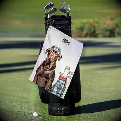 customized pet golf towel for the best groomsmen gifts
