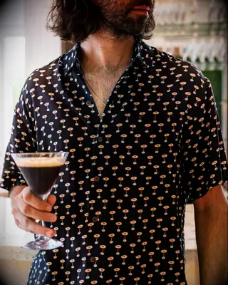 Novelty button-down shirt groomsman gift