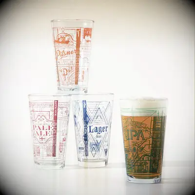 Historical pint glass for the best groomsmen gift