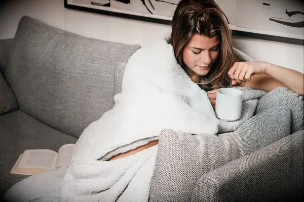 White weighted blanket