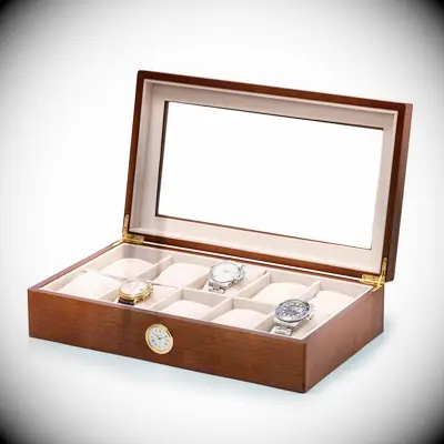 Personalized wooden watch box