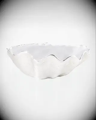 Stylish silver decorative bowl