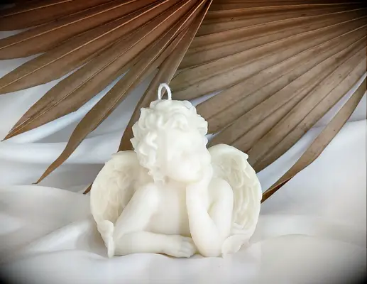 Cherub decorative candle