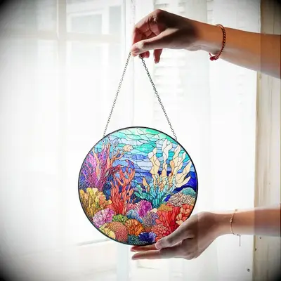 Coral suncatcher