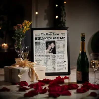 Custom newspaper inspired print