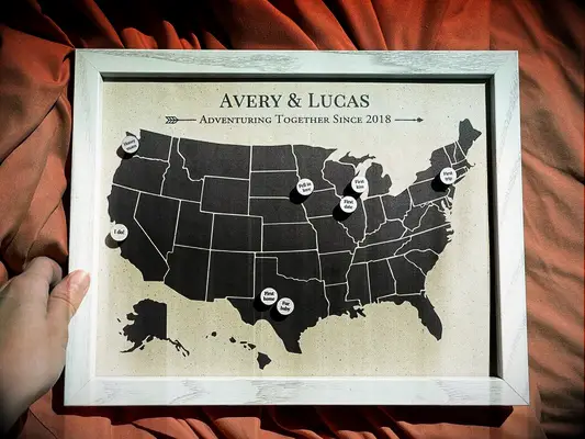 Personalized Travel Map gift idea