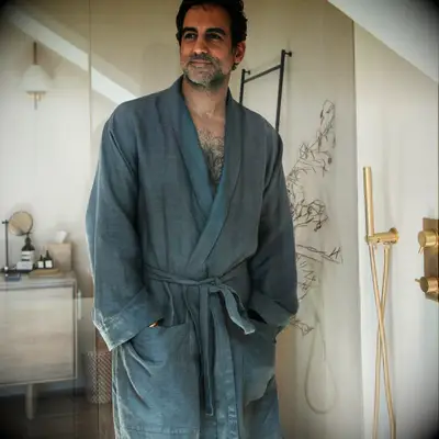 Cozy bathrobe for the best 8 year anniversary gift idea