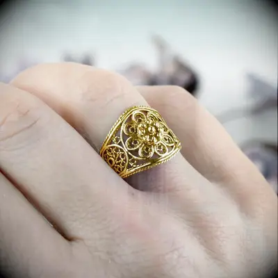 Filigree Cocktail Ring
