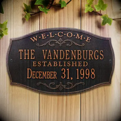 Custom wall plaque 8 year anniversary gift