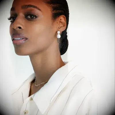 Pearl drop earrings 8 year anniversary gift