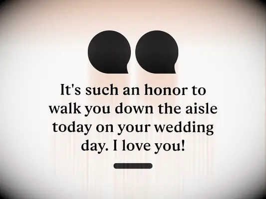Honored wedding day message