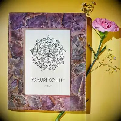 Amethyst frame for anniversary