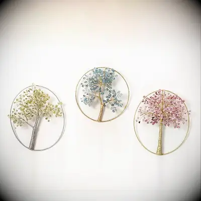 Amethyst tree art displays