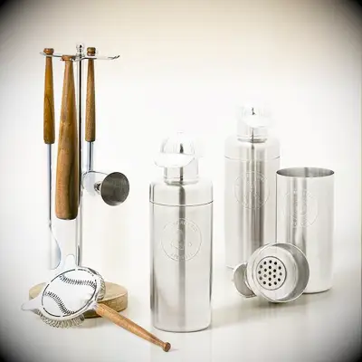 Cocktail mixology set steel anniversary gift