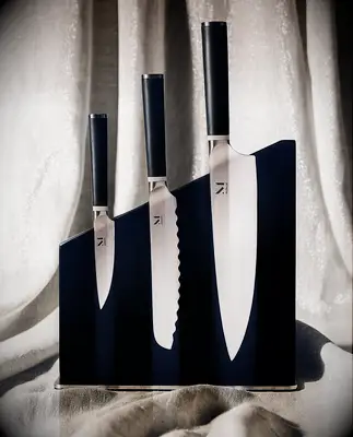 Set of kitchen knives steel anniversary gift