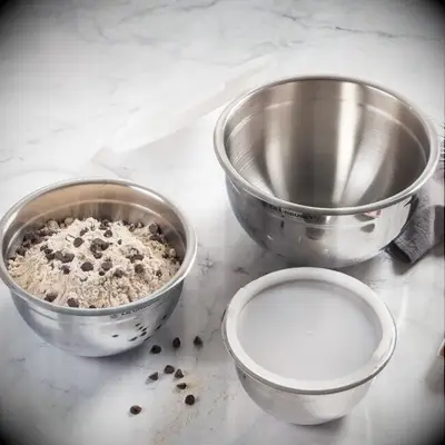 Steel mixing bowls anniversary gift