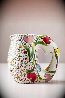 Colorful pitcher mother-of-the-groom gift