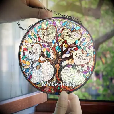 Tree of life suncatcher mother of the groom gift
