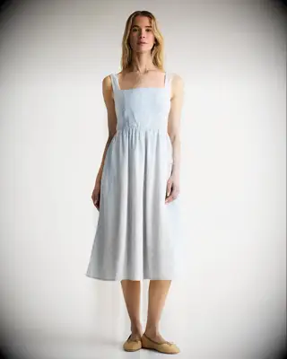 Quince linen midi dress anniversary gift