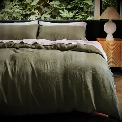 Linen duvet cover anniversary gift
