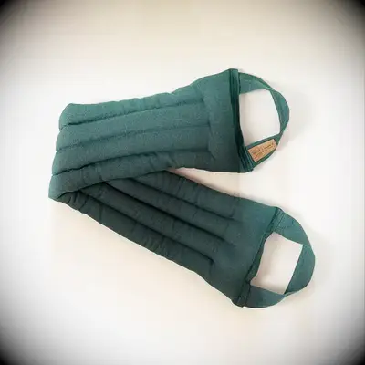 Weighted neck wrap linen anniversary gift