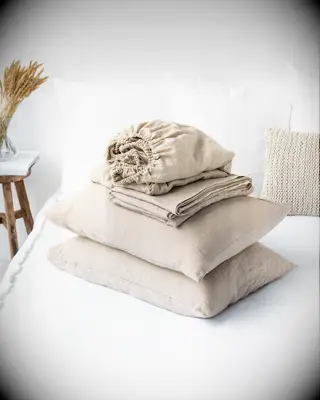 Linen sheet set anniversary gift