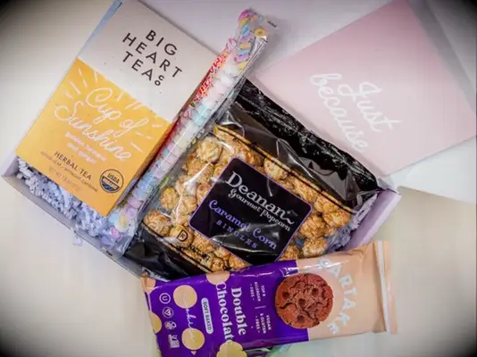 Customized care package long distance relationship gift