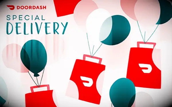 DoorDash gift card long distance relationship gift