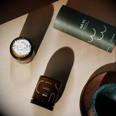 Bath salt set new relationship gift